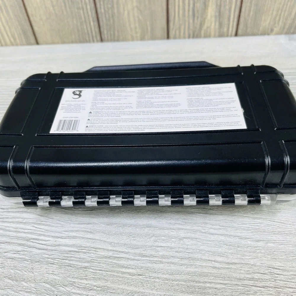 Waterproof Dry Box Watertight Storage Black Box, By Geckobrands